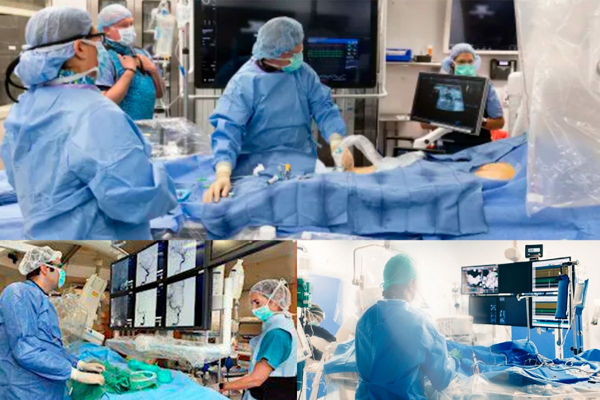 Interventional radiologists and their typical operational set up