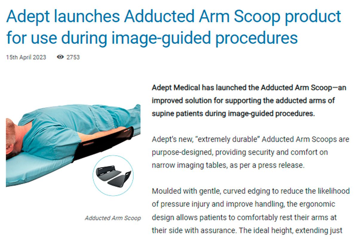 Adducted Arm Scoop on Interventional News, Neuro News and Endovascular Today